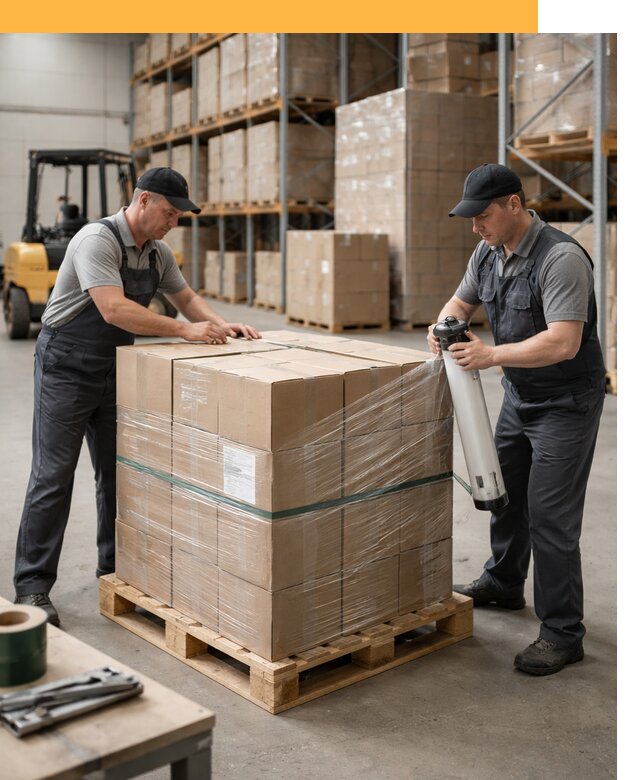 Упаковка и паллетирование грузов от 3806 руб: защита и крепление