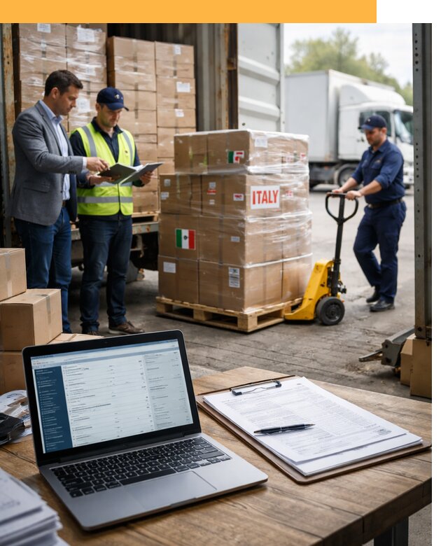 Доставка грузов из Италии: морские и авиаперевозки от 19571