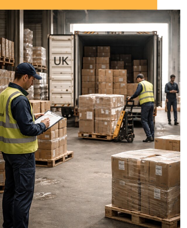 Доставка грузов из Великобритании с таможенным оформлением от 13591