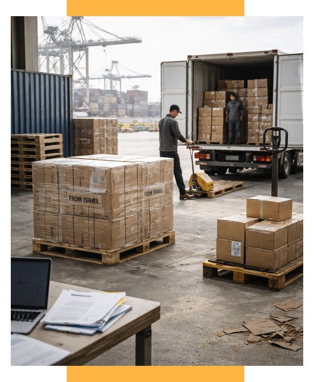 Доставка грузов из Израиля от 16310 р., логистика от СетСервис-Ткв