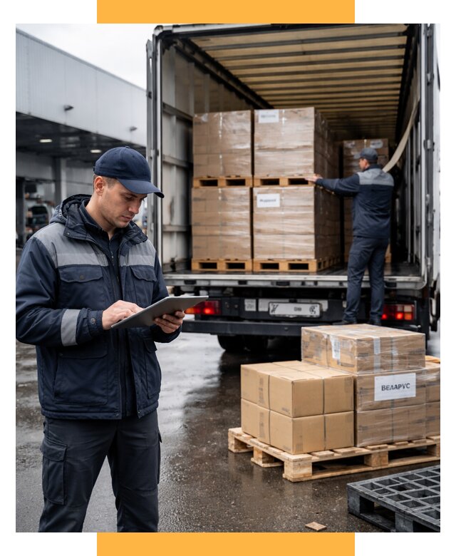 Доставка грузов из Беларуси от 16310 р. логистика СетСервис-Ткв