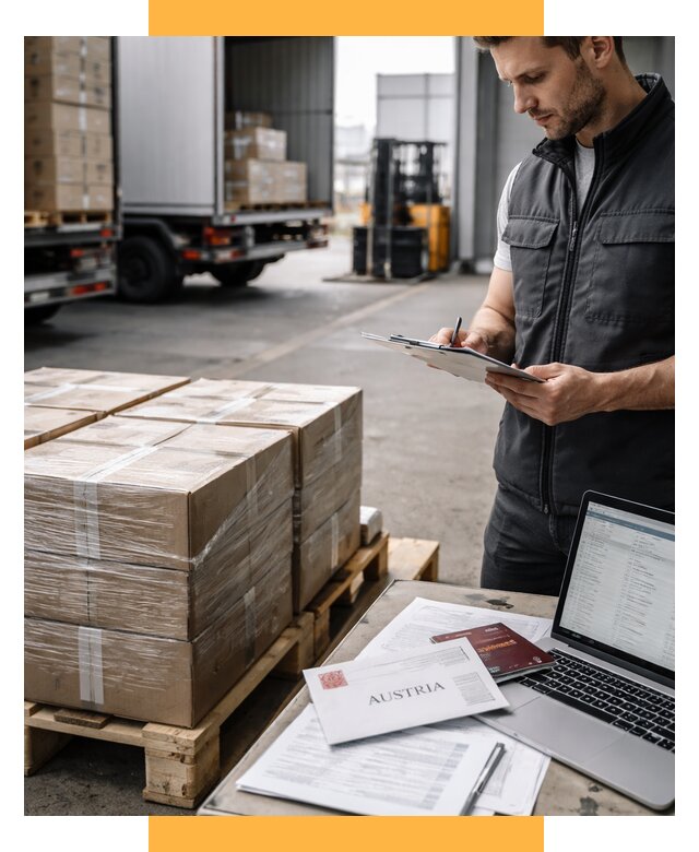 Доставка в Австрию от 70675 р. Логистика и экспорт СетСервис-Ткв