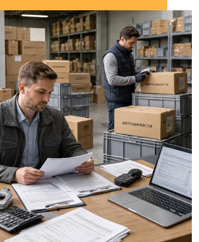 Таможенное оформление автозапчастей по выгодным тарифам от 9242